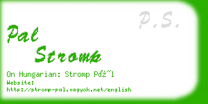 pal stromp business card